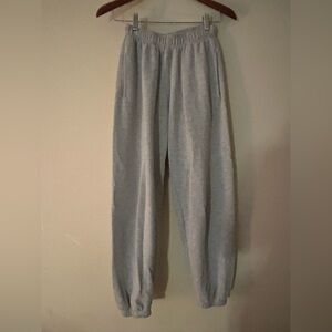 Gray Cuffed Sweatpants
